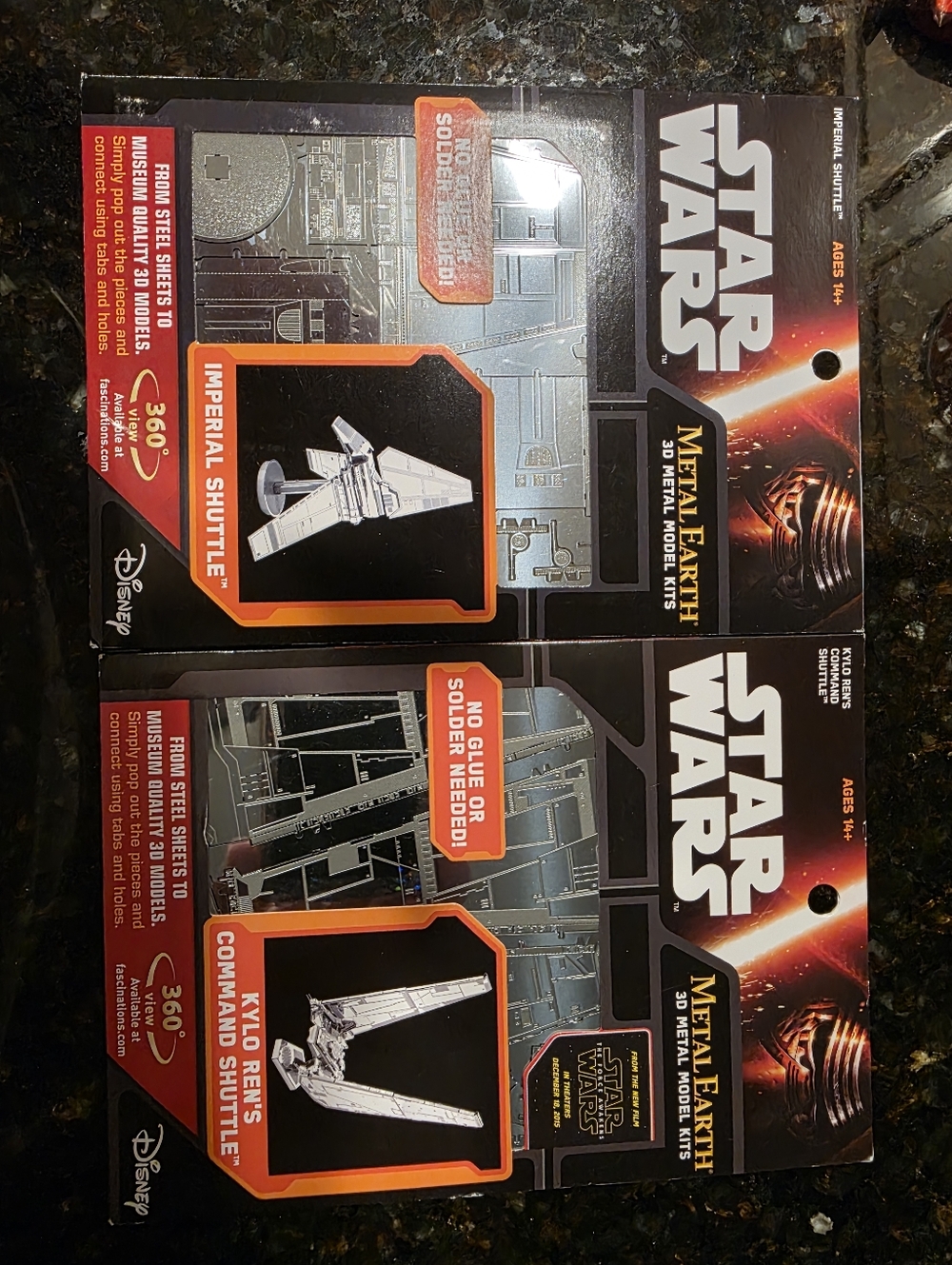 Star Wars Metal Puzzles.